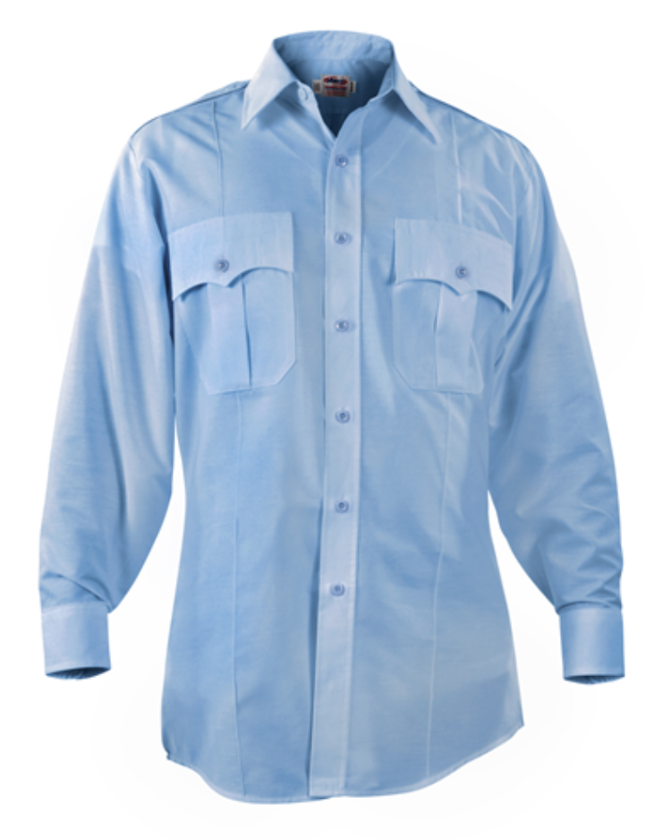 Paragon Plus Long Sleeve Poplin Shirt, Light Blue