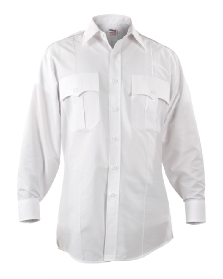 Paragon Plus Long Sleeve Poplin Shirt, White