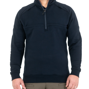 Men's Cotton Job Shirt Quarter Zip