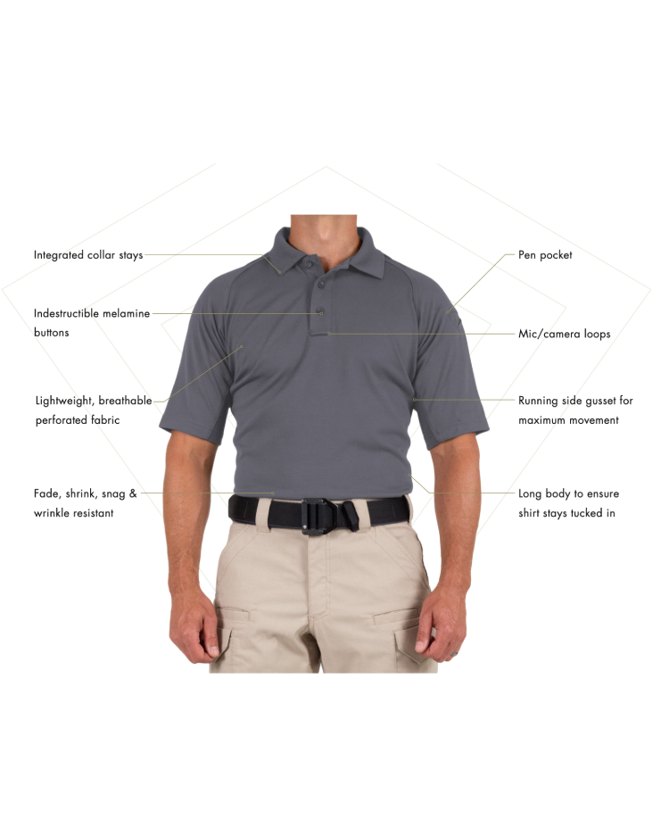 Performance Mens Polo Short Sleeve